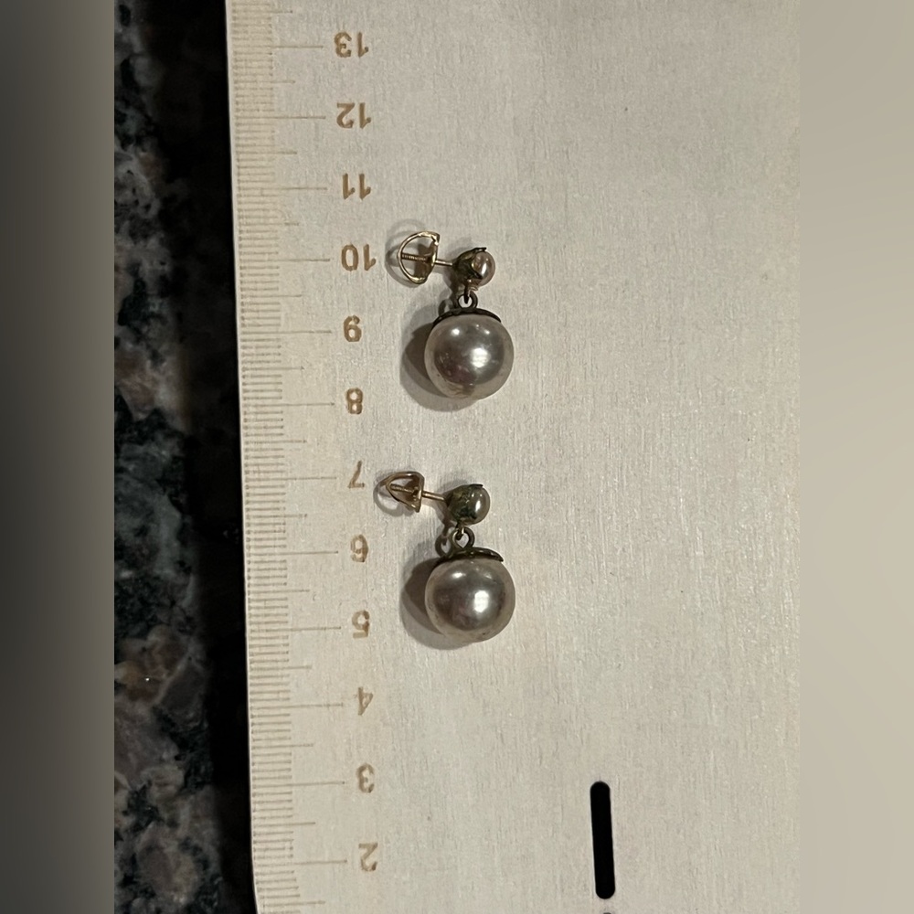 1920s twist back vintage earrings